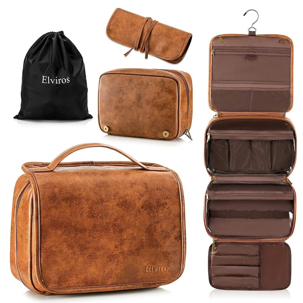 Hanging Toiletry Bag for Men Travel Essentials 3-in-1 Large Waterproof
